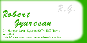 robert gyurcsan business card